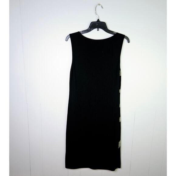 Carmen Marc Valvo Bodycon Classy Cocktail Dress Flattering Stretch Size Medium - Picture 2 of 8